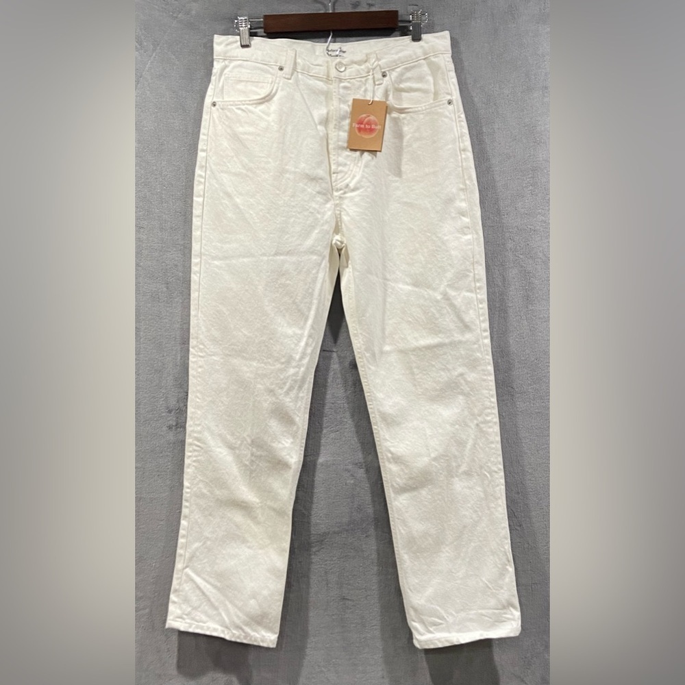 Reformation Cynthia‎ High Rise Straight Jeans Vintage White Women’s Size 30 NWT